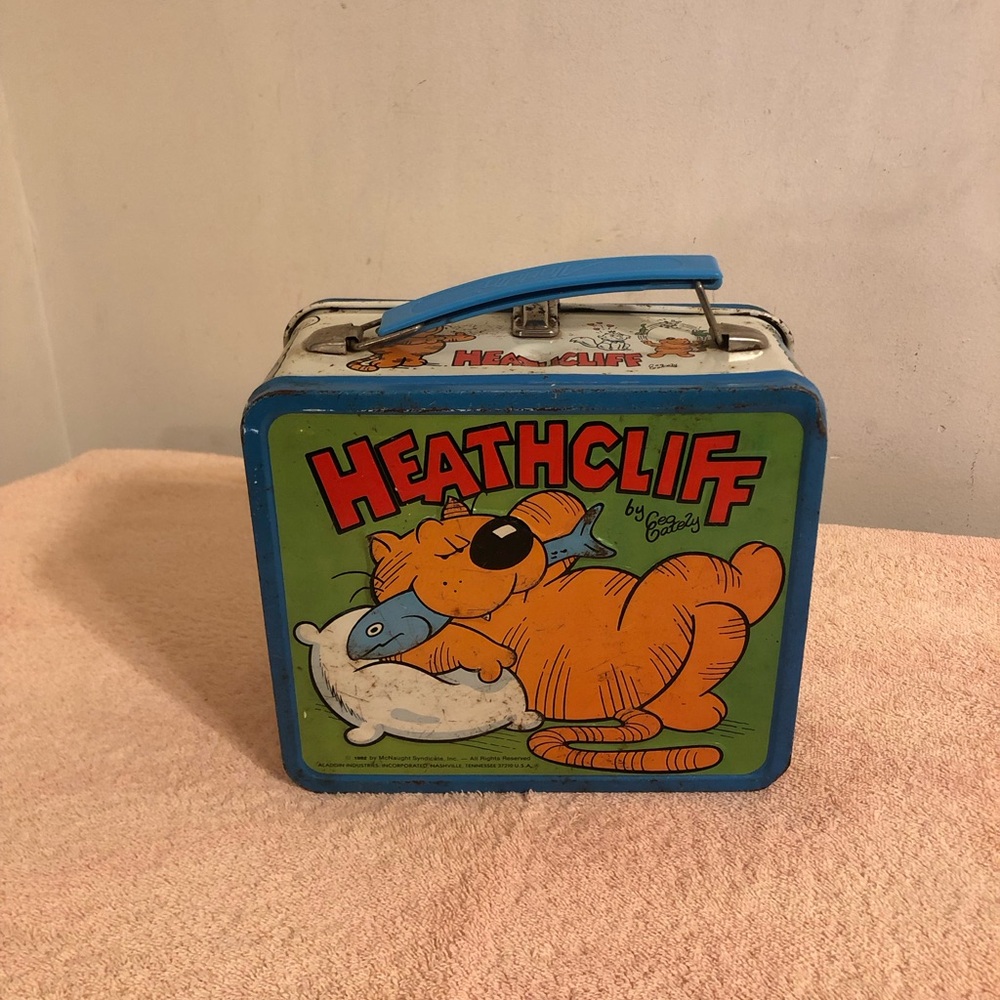 Vintage 1982 Heathcliff Aladdin Metal Lunchbox No Thermos